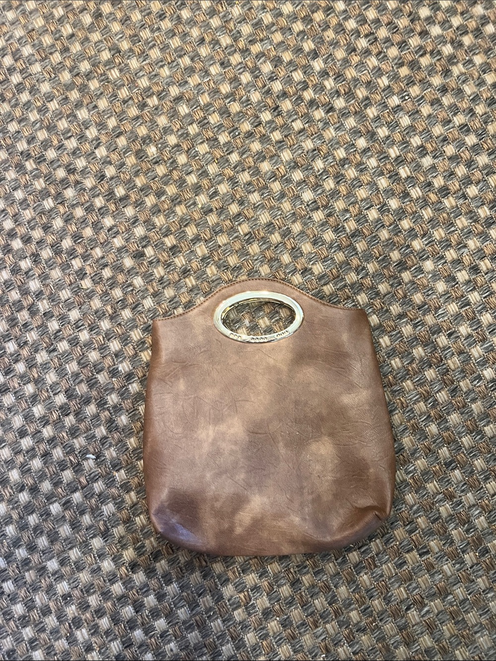 Brown Leather Handle Women’s Tote Bag NEW